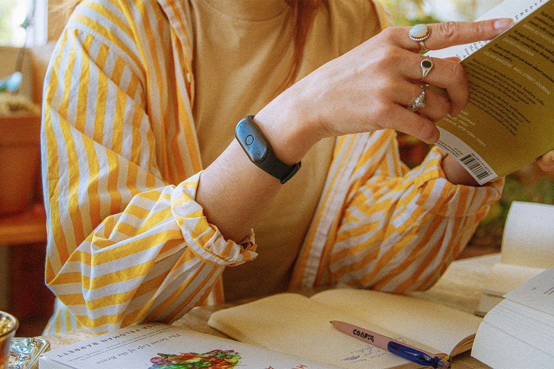 woman with Bee watch